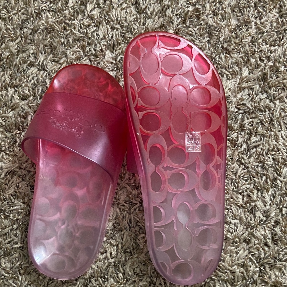 Coach Pink Translucent Slides - image 6